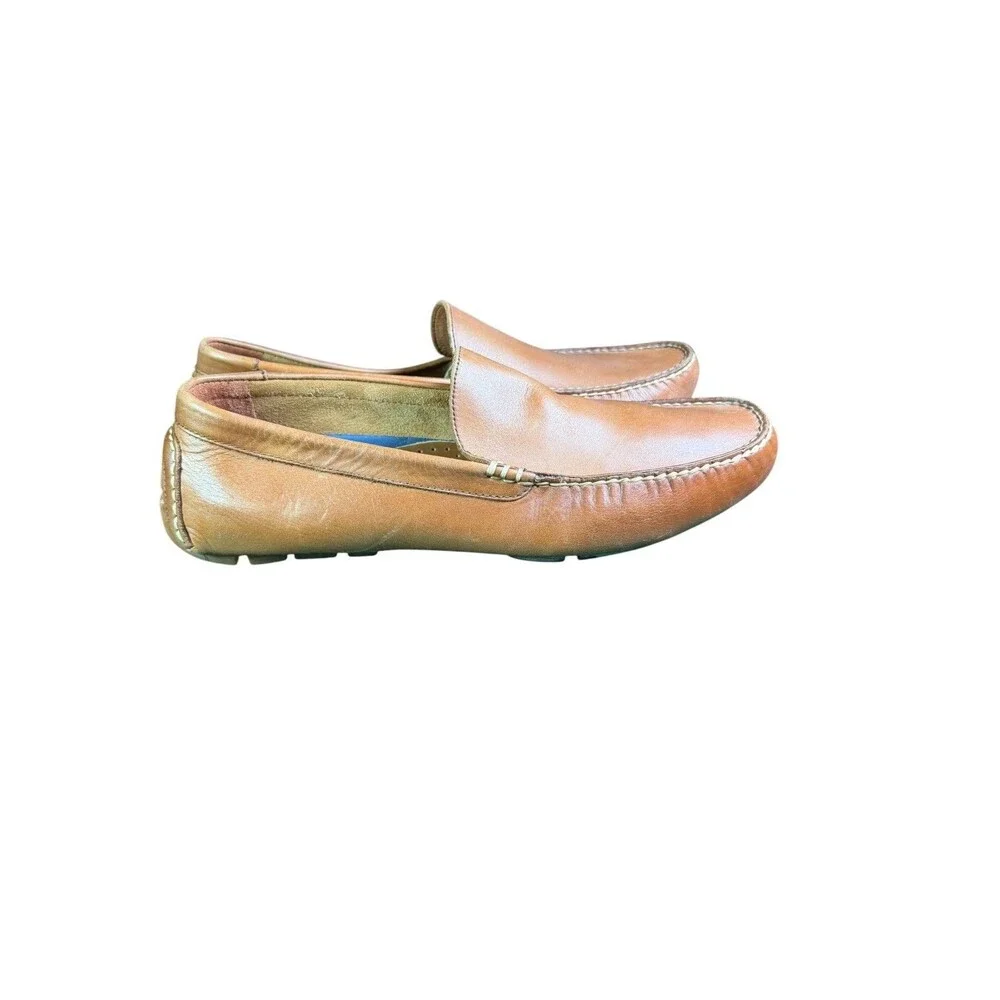 Polo Ralph Lauren Terence Leather Driving Loafers Brown Men's Size 9.5D